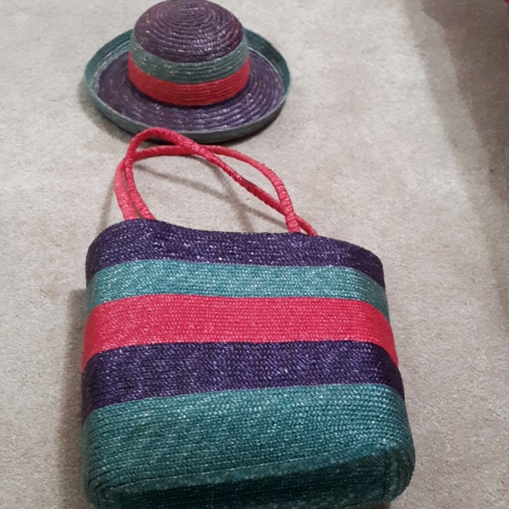 Hat with matching purse